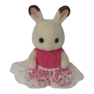 Calico critters Baby Fun Hair chocolate bunny - Sylvanain families